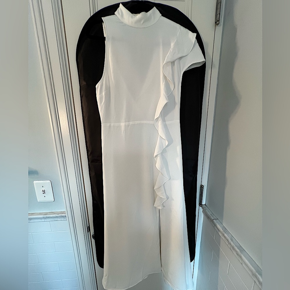 IVORY C/MEO COLLECTIVE AUGMENT DRESS! Brand new with tags! Size M, USA 6. NWT - Picture 3 of 10